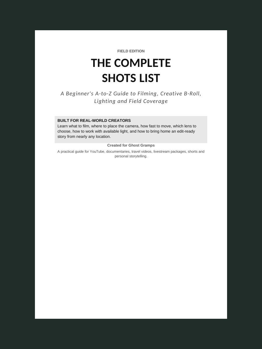 The Complete Shots List cover